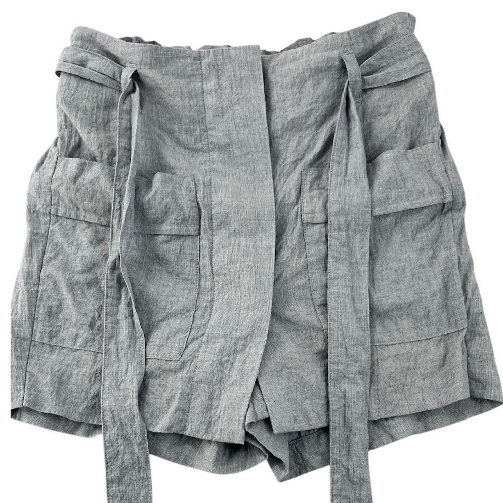 Cabi Skort Womens Small Light Blue Paper Bag Waist Court Cotton Blend Cargo 5711